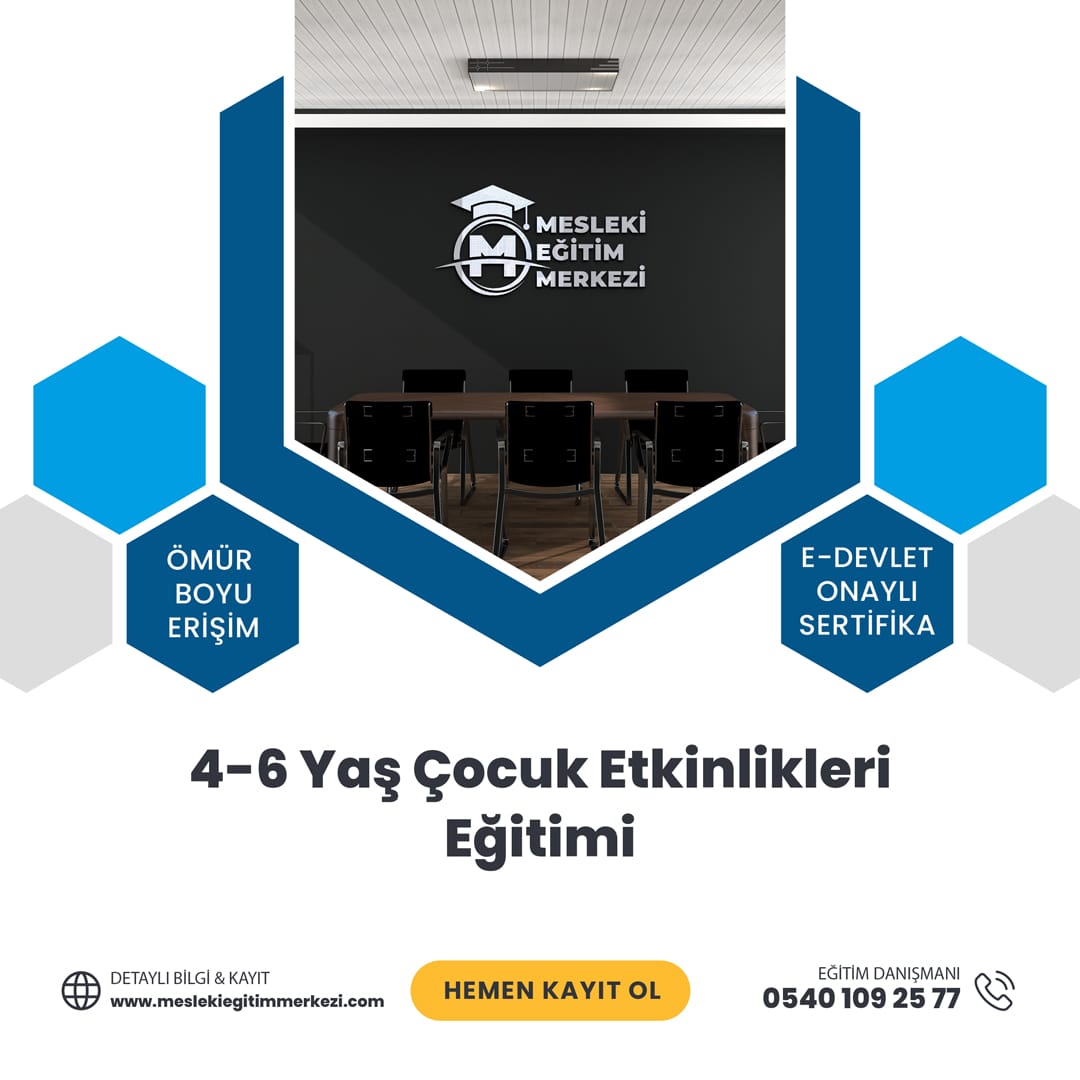 4-6 Yaş Çocuk Etkinlikleri Eğitimi