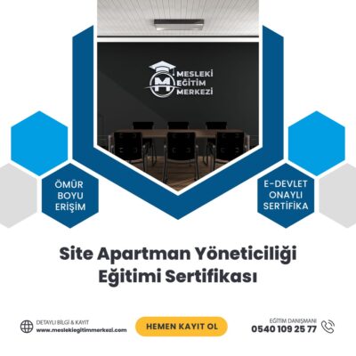 Site Apartman Yöneticiliği Eğitimi Sertifikası