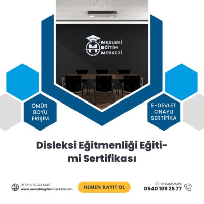 Disleksi Eğitmenliği Eğitimi Sertifikası