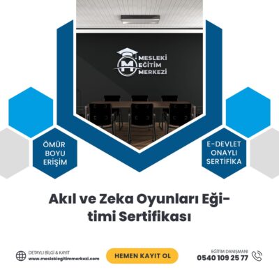 Akıl ve Zeka Oyunları Eğitimi Sertifikası