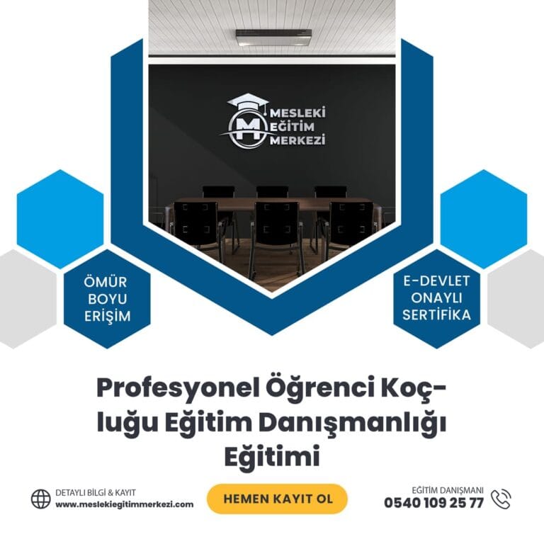 Profesyonel Öğrenci Koçluğu Eğitim Danışmanlığı Eğitimi