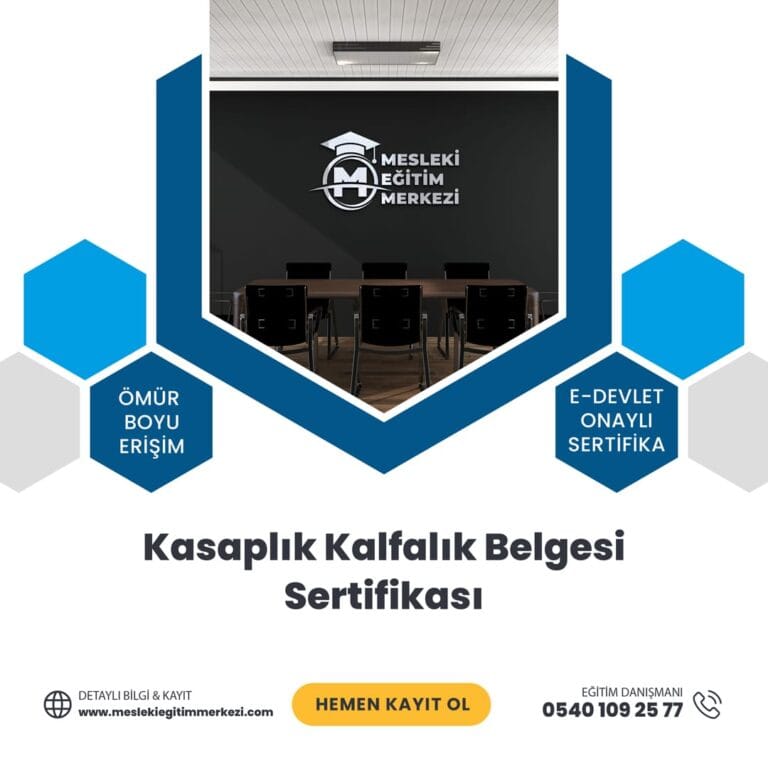Kasaplık Kalfalık Belgesi Sertifikası