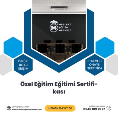 Özel Eğitim Eğitimi Sertifikası
