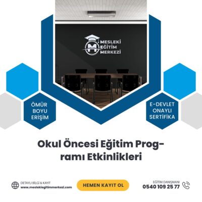 Okul Öncesi Eğitim Programı Etkinlikleri