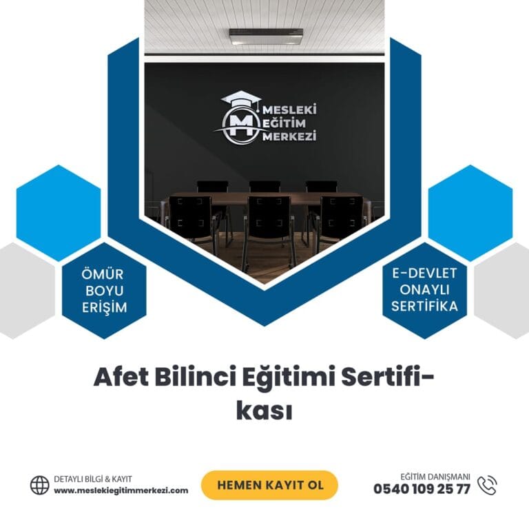 Afet Bilinci Eğitimi Sertifikası