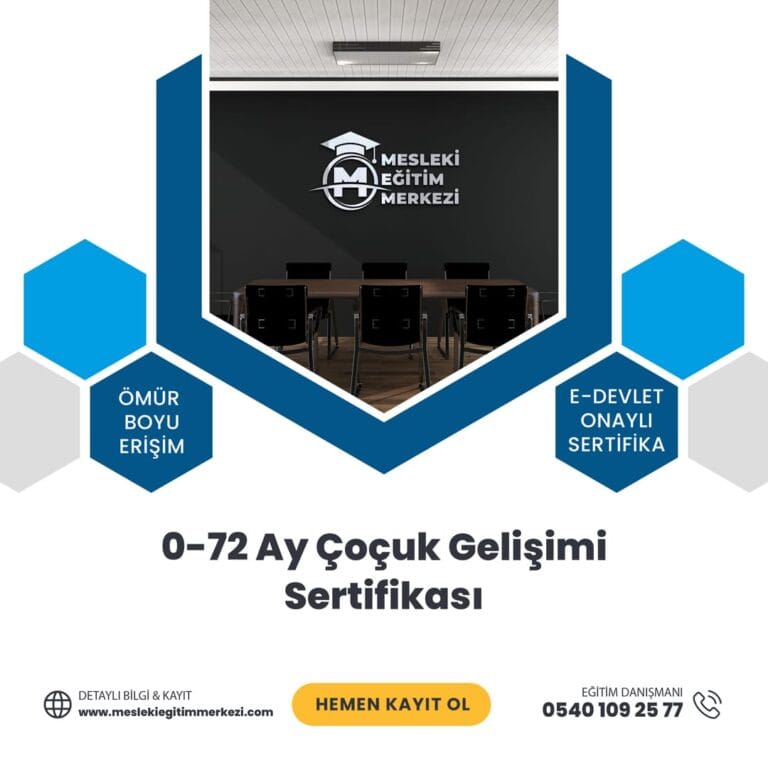 0-72 Ay Çoçuk Gelişimi Sertifikası