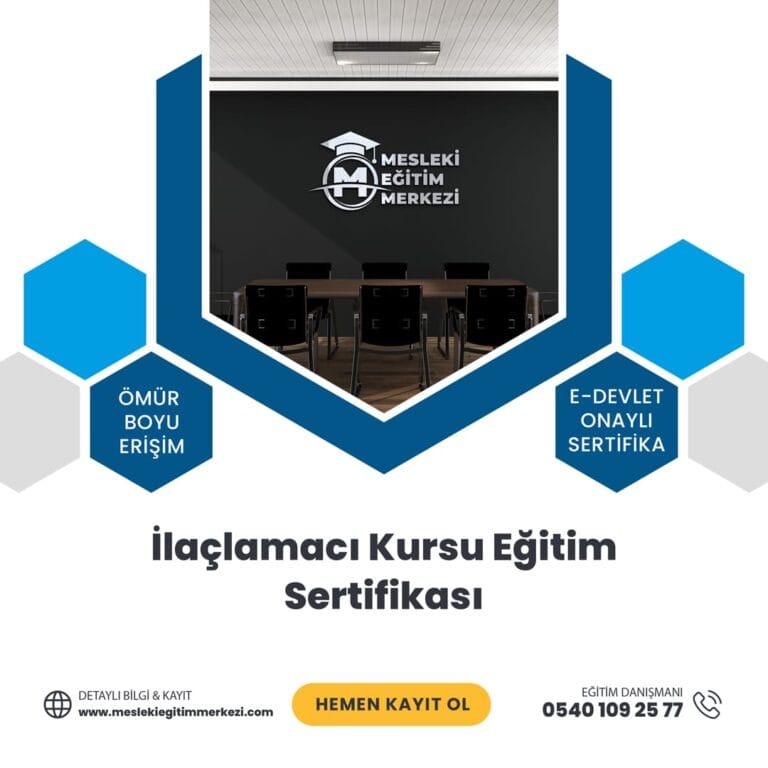 İlaçlamacı Kursu Eğitim Sertifikası