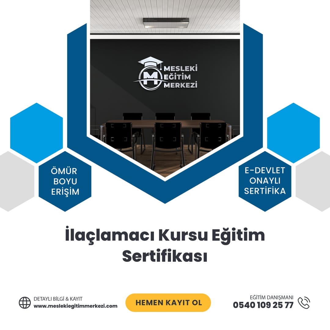 İlaçlamacı Kursu Eğitim Sertifikası