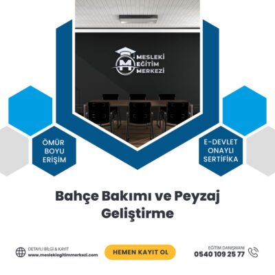 Bahçe Bakımı ve Peyzaj Geliştirme