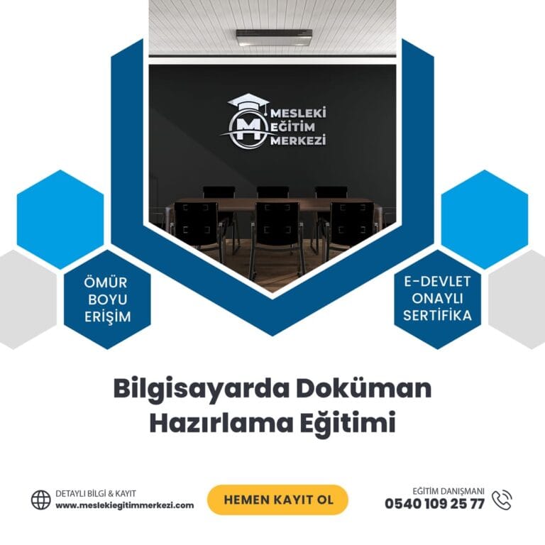 Bilgisayarda Doküman Hazırlama Eğitimi