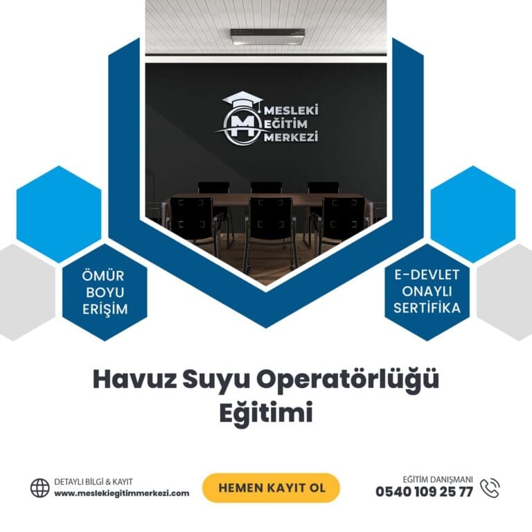 Havuz Suyu Operatörlüğü Eğitimi