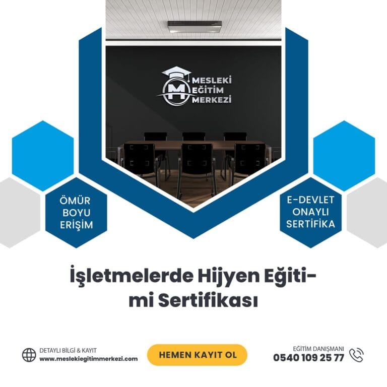 İşletmelerde Hijyen Eğitimi Sertifikası
