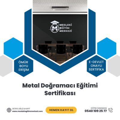 Metal Doğramacı Eğitimi Sertifikası