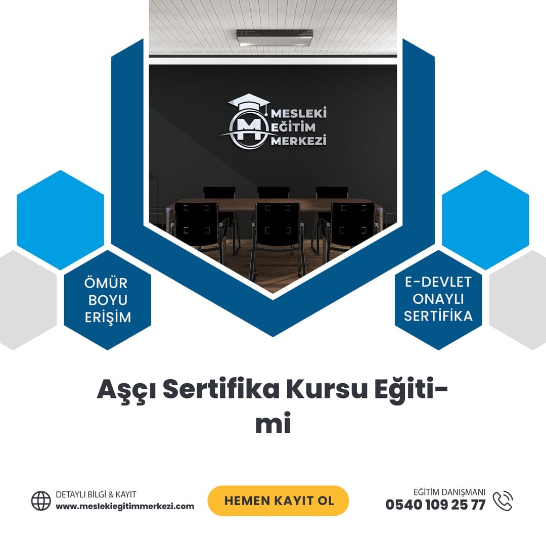 Aşçı Sertifika Kursu Eğitimi