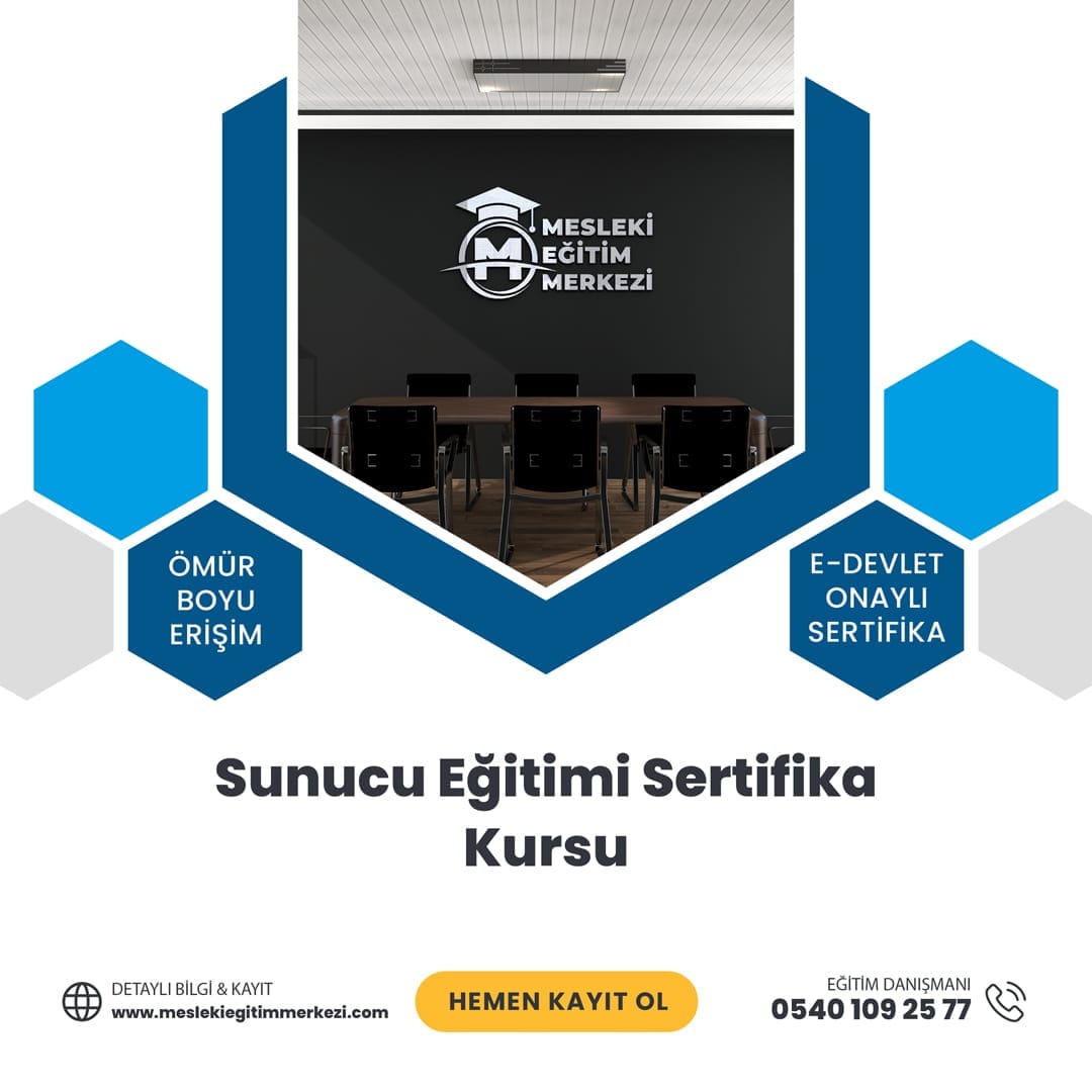 Sunucu Eğitimi Sertifika Kursu