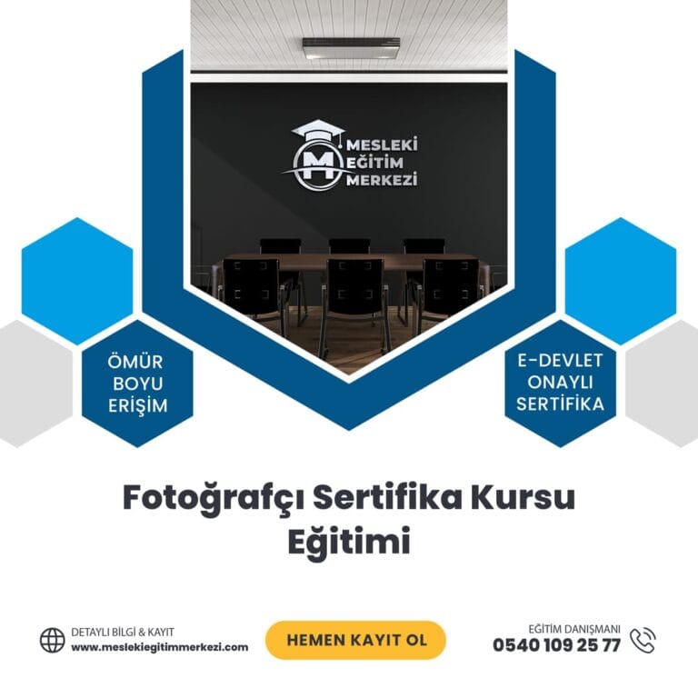 Fotoğrafçı Sertifika Kursu Eğitimi