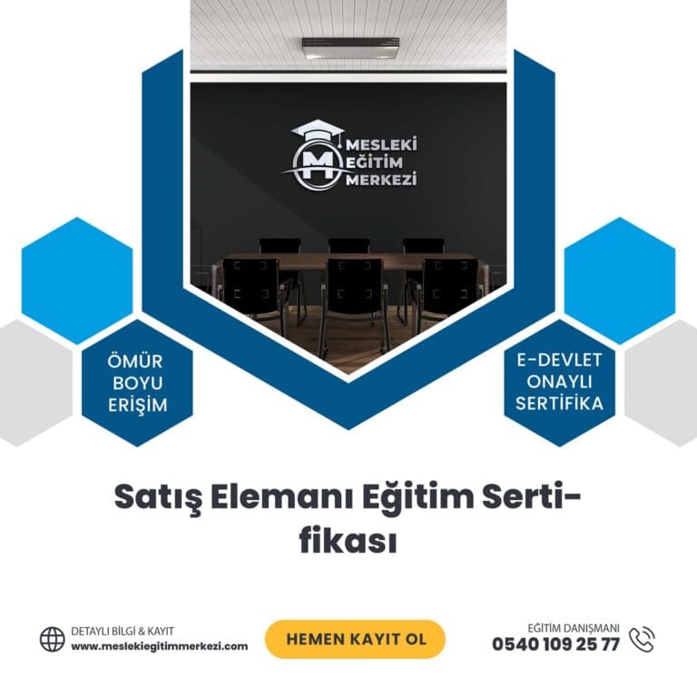 Satış Elemanı Eğitim Sertifikası