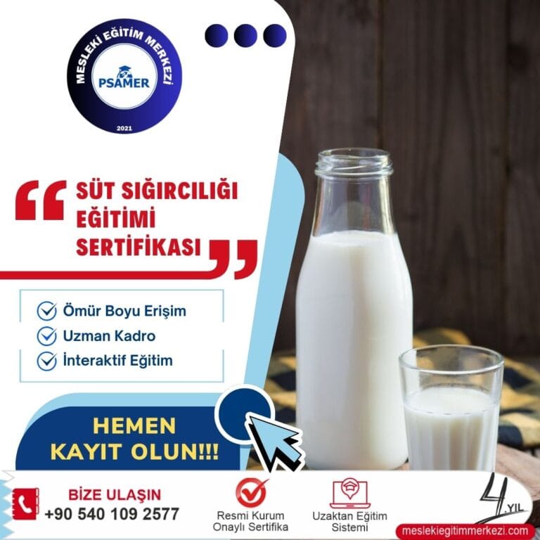 Süt Sığırcılığı Eğitim Sertifikası